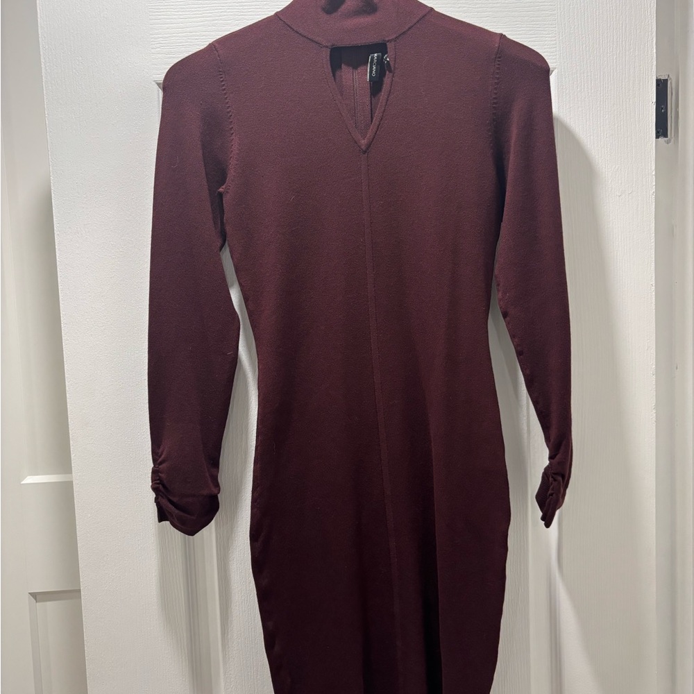 Marciano Deep Red Long Sleeve Dress